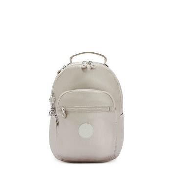 Kipling Seoul Small Metallic Tablet Backpacks Metallic Glow | AU 1610MQ